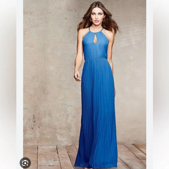 ALLOY | Dresses | Alloy Sophia Pleated Maxi Dressblue | Poshmark